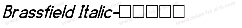 Brassfield Italic字体转换